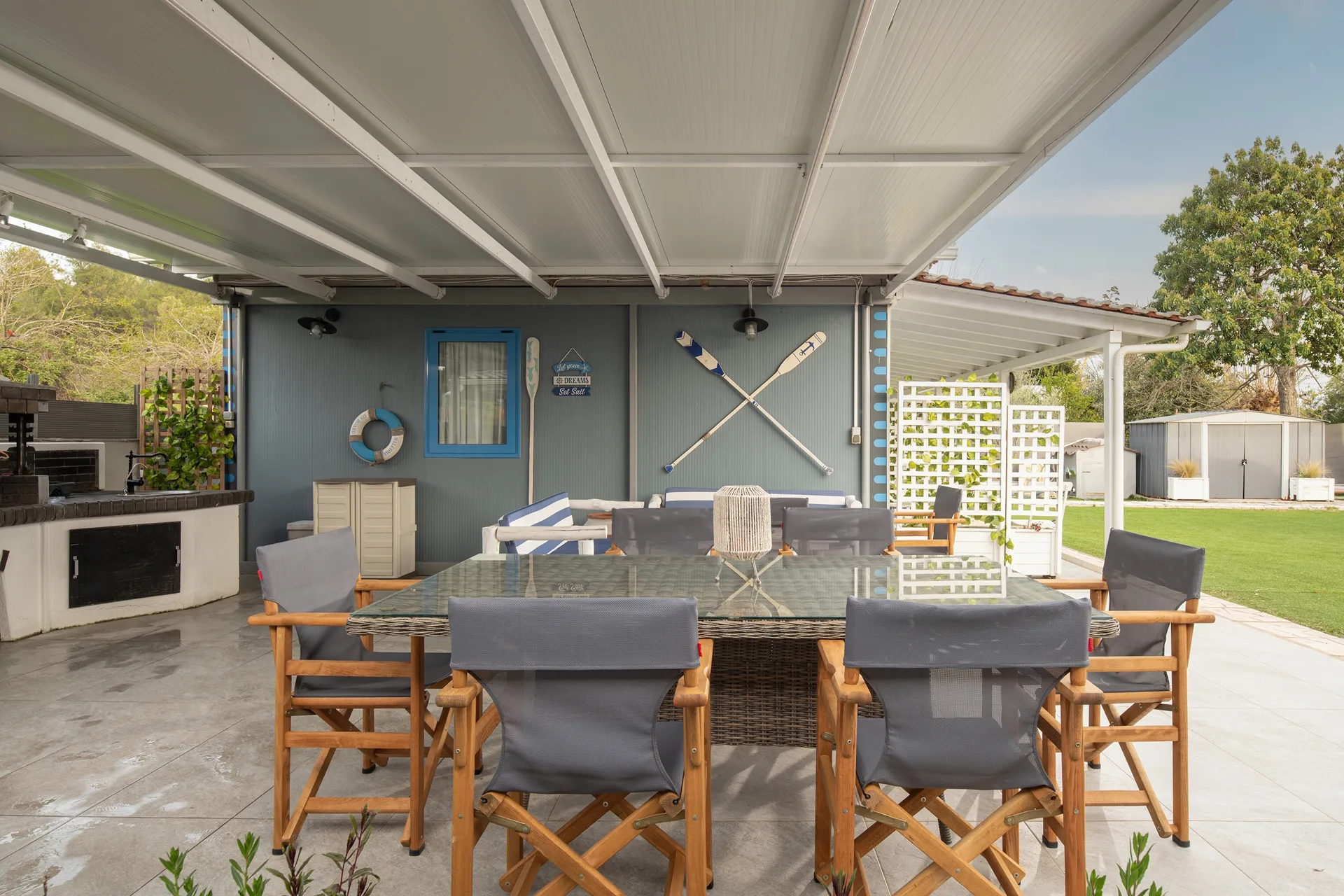 Nautical Toroni Rooms-Terasa